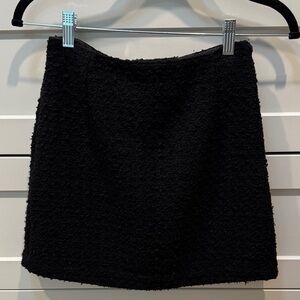 Abercrombie & Fitch Textured Black Mini Skirt